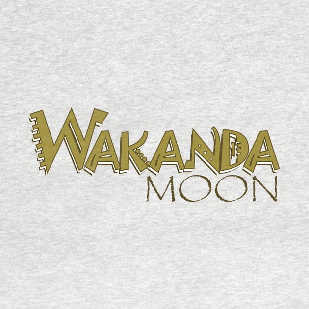 Wakanda Moon Logo (Text) by WakandaMoonCosplay